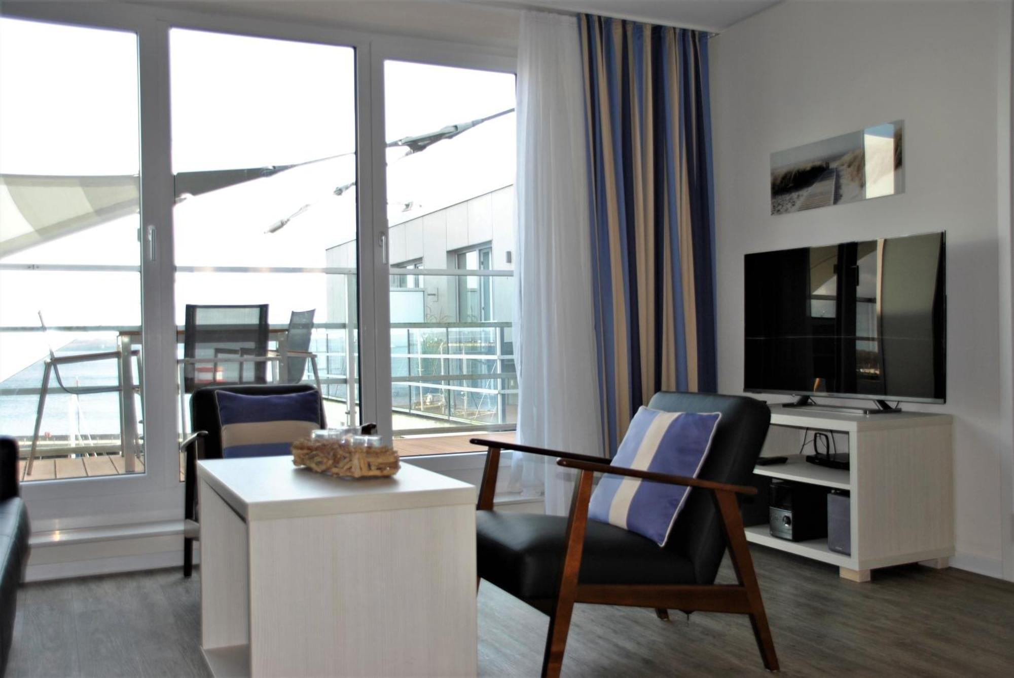 Apartment 42 "Segler", Mit Sauna, Blickrichtung Offene See Eckernförde Dış mekan fotoğraf