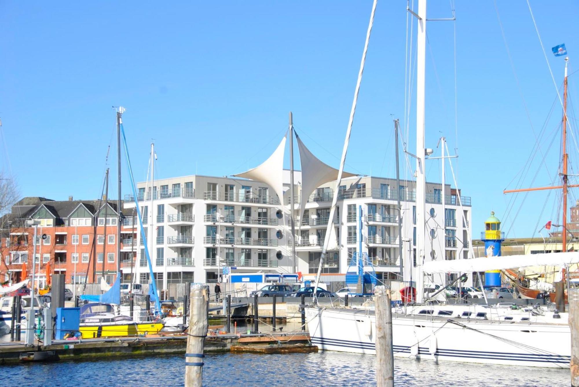 Apartment 42 "Segler", Mit Sauna, Blickrichtung Offene See Eckernförde Dış mekan fotoğraf